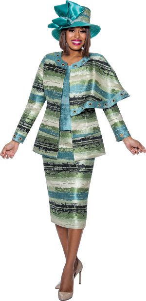 DIVINE QUEEN 3PC SKIRT SUIT