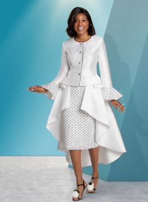 DONNA VINCI SKIRT SUIT LONG JK
