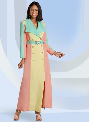 DONNA VINCI MAXI DRESS BELTED