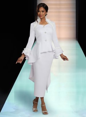 DONNA VINCI SKIRT SUIT SCUBA