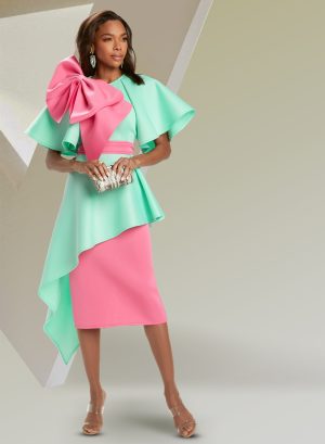 DONNA VINCI SKIRT SET BOW