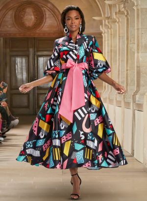 DONNA VINCI DRESS PRINT