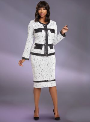 DONNA VINCI KNITS SKIRT SUIT