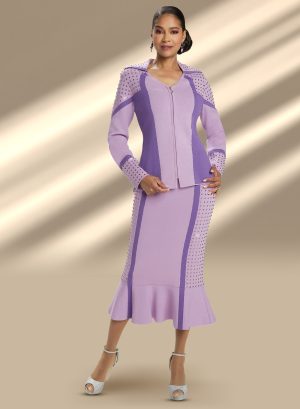 DONNA VINCI KNITS SKIRT SUIT
