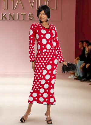 DONNA VINCI KNITS DRESS DOT