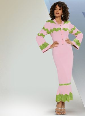 DONNA VINCI KNITS DRESS CLR BL