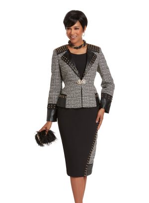 DONNA VINCI 3PC SKIRT SUIT