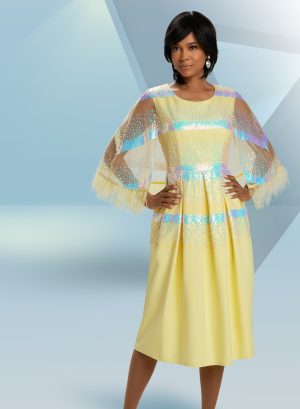 DONNA VINCI DRESS SEQUIN FEATH