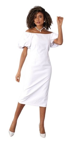 FOR HER OFF SHLD DENIM DRESS