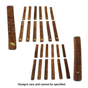 Set Of 12 Wooden Incense Burners