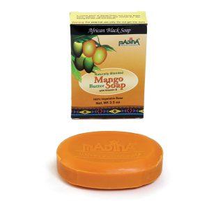 Madina: Mango Butter African Black Soap - 3½ oz.