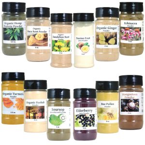 Set Of 12 Herbal Healing Powders