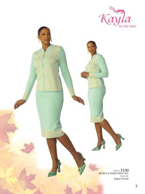 JACKET & SKIRT KNIT SET